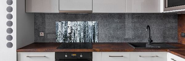 Panel de pared de cocina abedules