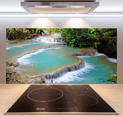 Panel para cocina Cascada en el bosque