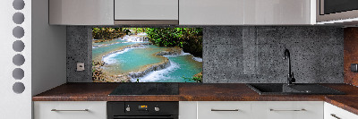 Panel para cocina Cascada en el bosque