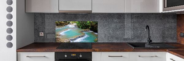 Panel para cocina Cascada en el bosque