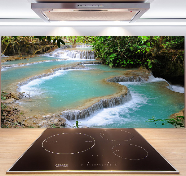 Panel para cocina Cascada en el bosque