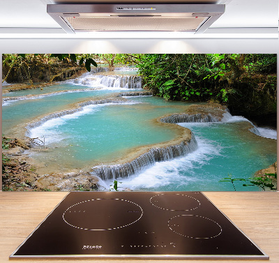 Panel para cocina Cascada en el bosque