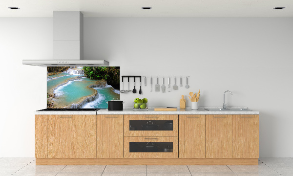 Panel para cocina Cascada en el bosque