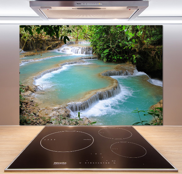 Panel para cocina Cascada en el bosque