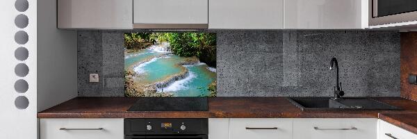 Panel para cocina Cascada en el bosque