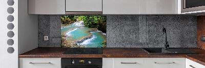 Panel para cocina Cascada en el bosque