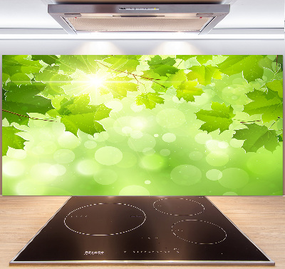 Panel para cocina hojas de castaño de Indias