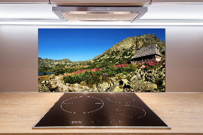 Panel de pared de cocina Cabaña de pastor en el valle