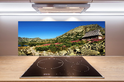 Panel de pared de cocina Cabaña de pastor en el valle