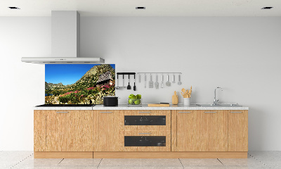 Panel de pared de cocina Cabaña de pastor en el valle