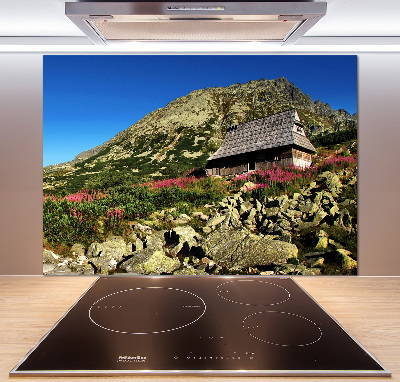 Panel de pared de cocina Cabaña de pastor en el valle