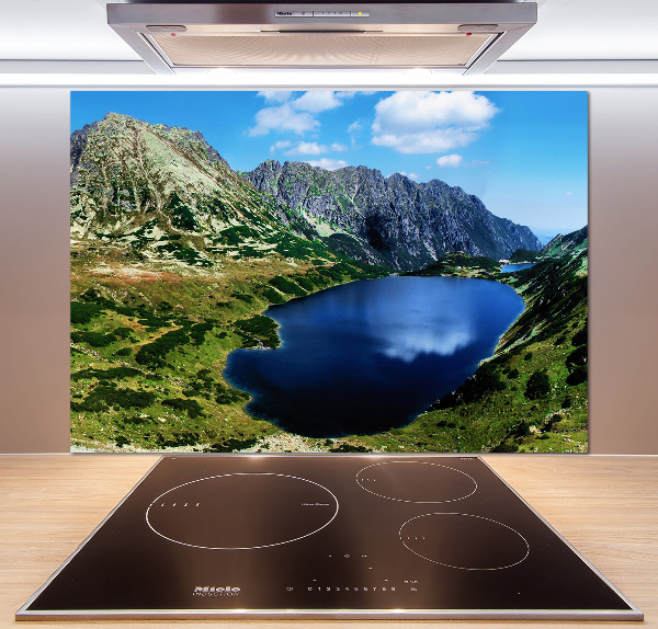 Salpicadero de cocina Un valle en las montañas