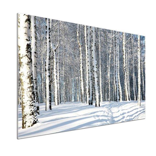 Salpicadero para cocina Bosque en invierno