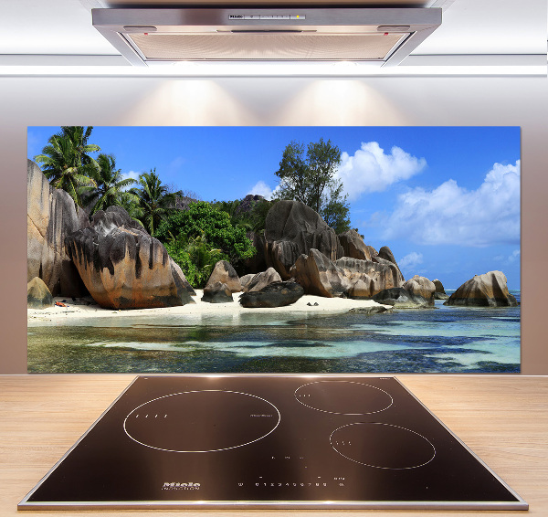 Panel de pared de cocina Panorama de las Seychelles