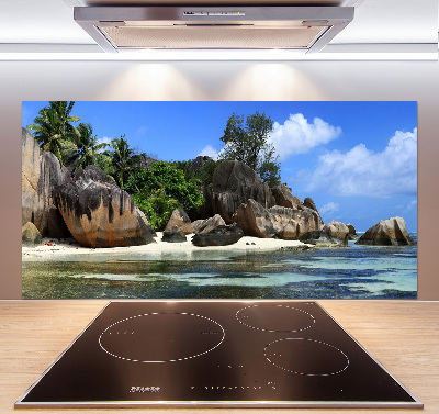 Panel de pared de cocina Panorama de las Seychelles