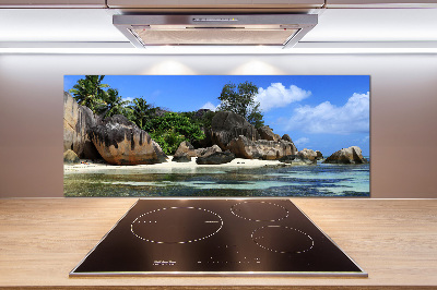 Panel de pared de cocina Panorama de las Seychelles