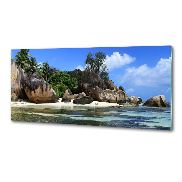 Panel de pared de cocina Panorama de las Seychelles