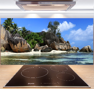 Panel de pared de cocina Panorama de las Seychelles
