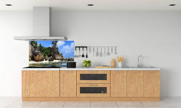 Panel de pared de cocina Panorama de las Seychelles