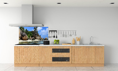 Panel de pared de cocina Panorama de las Seychelles