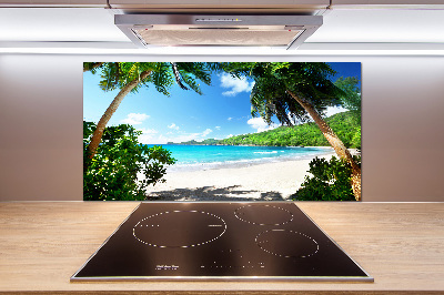 Panel antisalpicaduras Playa de Seychelles