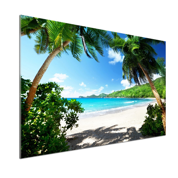 Panel antisalpicaduras Playa de Seychelles