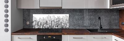 Panel de pared de cocina Rascacielos