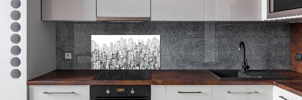 Panel de pared de cocina Rascacielos