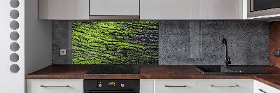 Salpicadero de cocina corteza de árbol