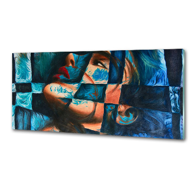 Panel de pared de cocina Mujer abstracta