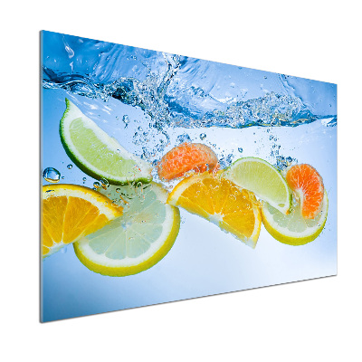 Panel para cocina Cítricos bajo el agua