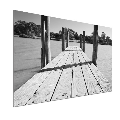 Panel para cocina Muelle de madera