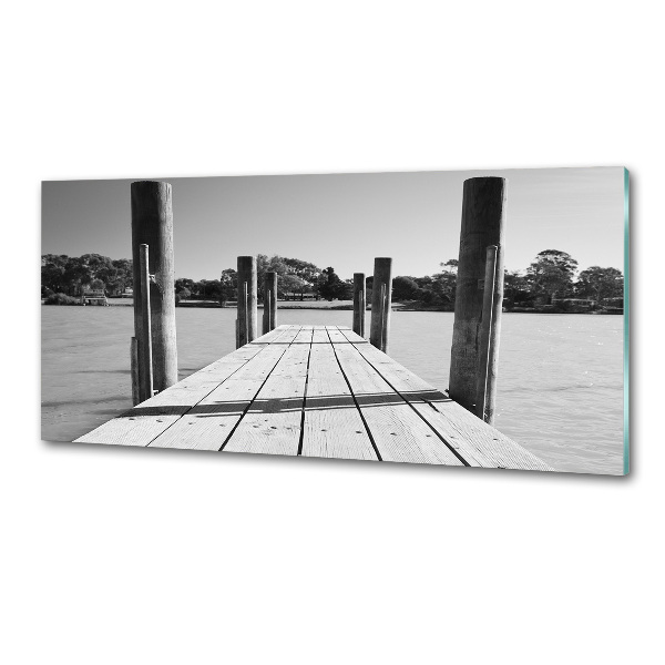 Panel para cocina Muelle de madera