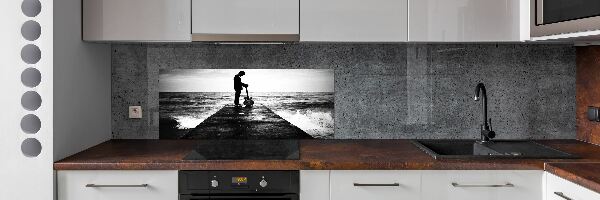 Panel do kuchni Gitarzysta na molo