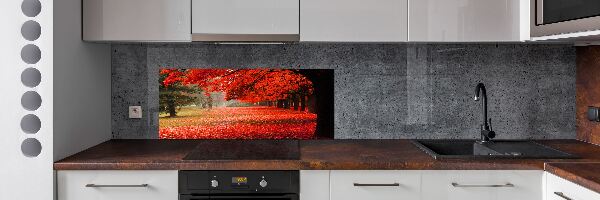 Panel para cocina Árboles en otoño