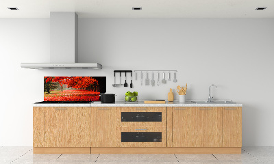 Panel para cocina Árboles en otoño