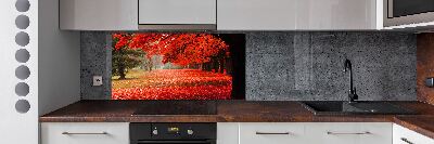 Panel para cocina Árboles en otoño