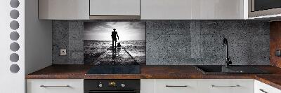 Panel do kuchni Gitarzysta na molo