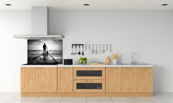 Panel do kuchni Gitarzysta na molo