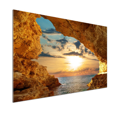 Panel de pared de cocina Gruta junto al mar