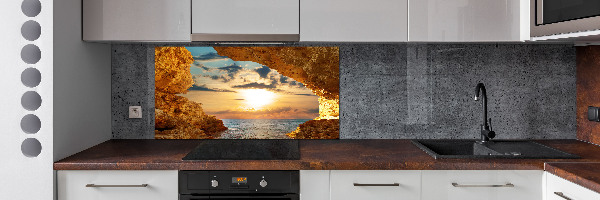 Panel de pared de cocina Gruta junto al mar