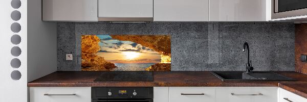 Panel de pared de cocina Gruta junto al mar