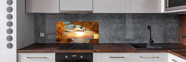 Panel de pared de cocina Gruta junto al mar