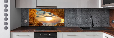 Panel de pared de cocina Gruta junto al mar