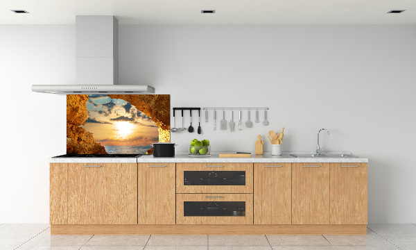 Panel de pared de cocina Gruta junto al mar