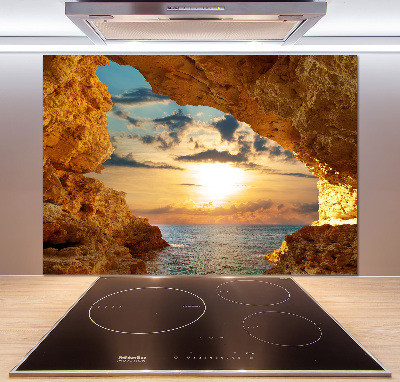 Panel de pared de cocina Gruta junto al mar
