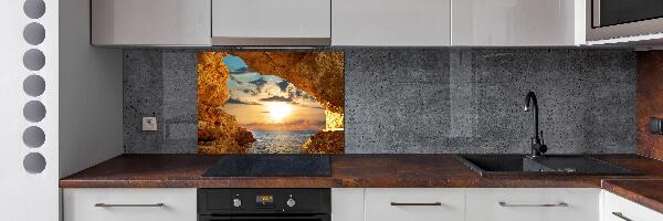 Panel de pared de cocina Gruta junto al mar