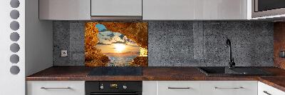 Panel de pared de cocina Gruta junto al mar