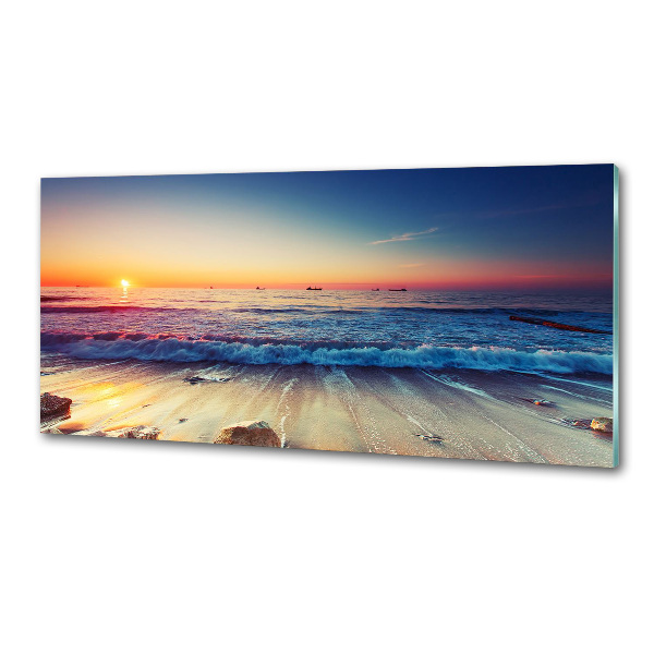 Salpicadero de cocina Amanecer en el mar