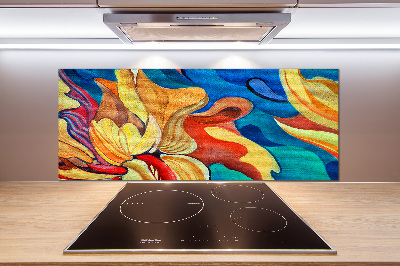 Panel de pared de cocina Flor abstracta